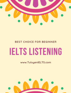 IELTS Listening for beginner